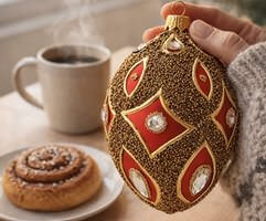 eksklusiv julepynt inspireret af Fabergé æg